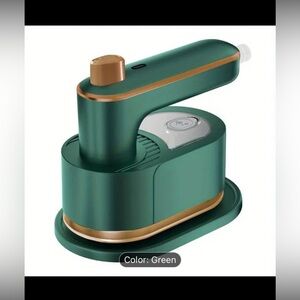 Mini Steam Iron 3in1 Portable Foldable Handheld with Flat Hanging Ironing green
